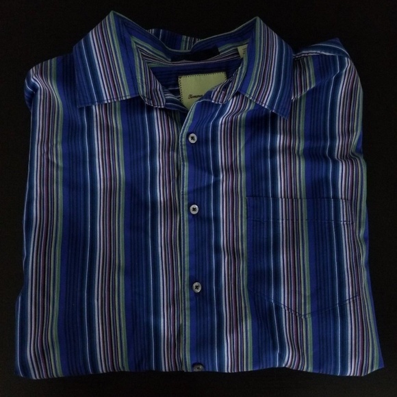 TOMMY BAHAMA Long sleeve Sz XL 100% Cotton Striped - Picture 7 of 7